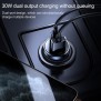 Incarcator Auto Fast Charging USB QC3.0, Type-C 30W - JoyRoom (C-A08) - Black
