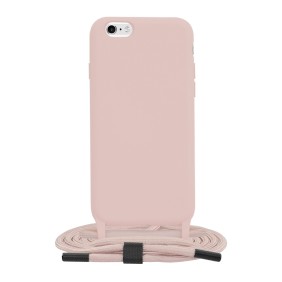 Husa pentru iPhone 6/ 6S - Techsuit Crossbody Lanyard - Pink
