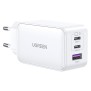 Incarcator Priza USB-A QC 3.0, 2xUSB-C PD GaN 65W, 3.25A - Ugreen Nexode (15334) - White