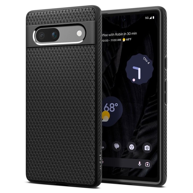 Husa pentru Google Pixel 7a - Spigen Liquid Air - Matte Black