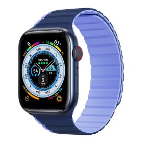 Curea pentru Apple Watch 1/2/3/4/5/6/7/8/9/SE/SE 2 (38/40/41mm) - Dux Ducis LD Series - Blue