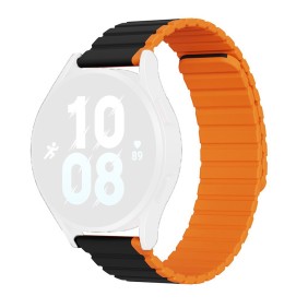 Curea pentru Samsung Gear S3 46mm (46mm)/GT 2 Pro/GT 3 Pro (46mm)/Ultimate, Xiaomi Watch S1 - Dux Ducis LD Series - Black / Orange