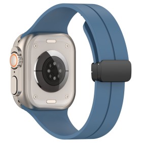 Curea pentru Apple Watch 1/2/3/4/5/6/7/8/9/SE/SE 2 (38/40/41mm) - Techsuit Watchband (W011) - Blue