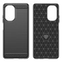 Husa pentru Realme C55 - Techsuit Carbon Silicone - Black