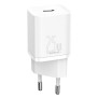 Incarcator Priza Type-C PD25W + Cablu Type-C - Baseus Super Si (TZCCSUP-L02) - White