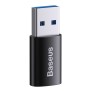 Adaptor din Aluminiu OTG, USB 3.1 la Type-C, 10Gbps - Baseus Ingenuity Series (ZJJQ000101) - Black