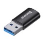 Adaptor din Aluminiu OTG, USB 3.1 la Type-C, 10Gbps - Baseus Ingenuity Series (ZJJQ000101) - Black