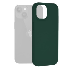 Husa pentru iPhone 15 - Techsuit Soft Edge Silicone - Dark Green