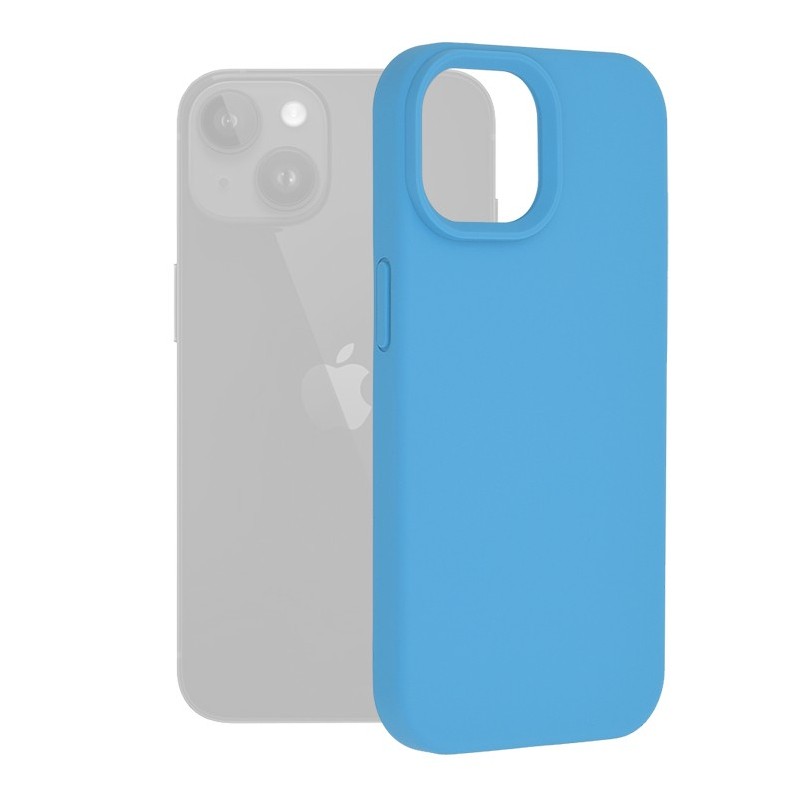 Husa pentru iPhone 15 - Techsuit Soft Edge Silicone - Denim Blue