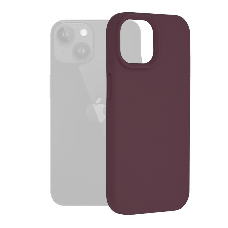 Husa pentru iPhone 15 - Techsuit Soft Edge Silicone - Plum Violet