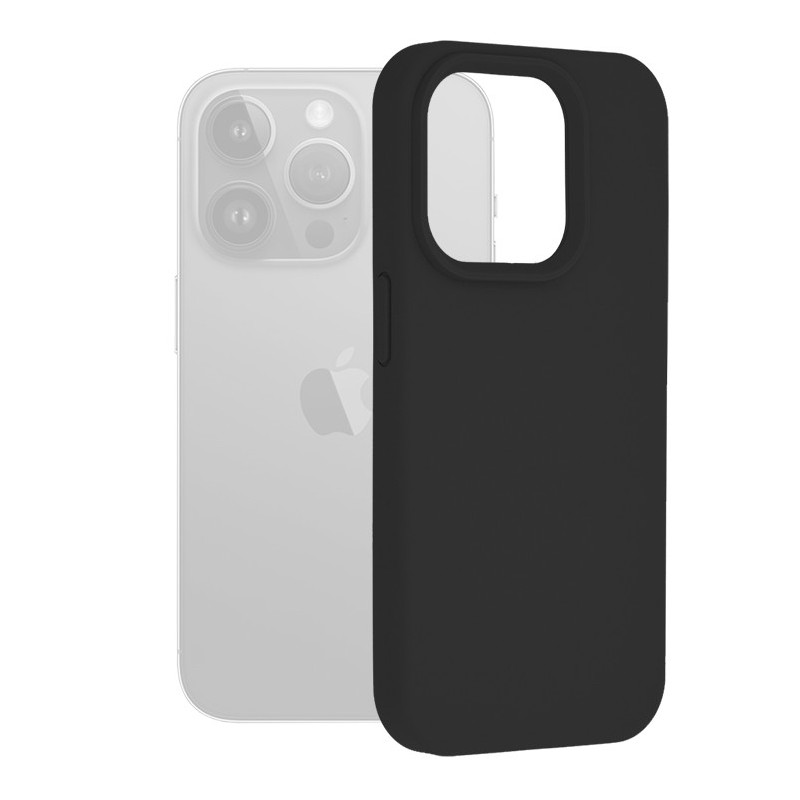 Husa pentru iPhone 15 Pro - Techsuit Soft Edge Silicone - Black