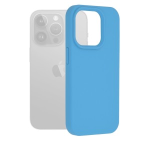 Husa pentru iPhone 15 Pro - Techsuit Soft Edge Silicone - Denim Blue