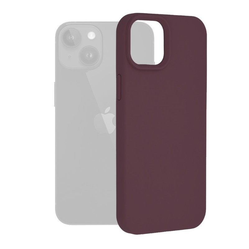 Husa pentru iPhone 15 Plus - Techsuit Soft Edge Silicone - Plum Violet