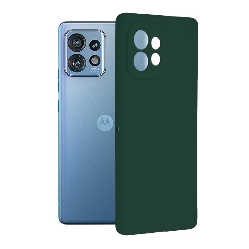 Husa pentru Motorola Edge 40 Pro - Techsuit Soft Edge Silicone - Dark Green
