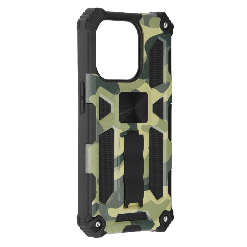 Husa pentru iPhone 15 Pro - Techsuit Blazor Series - Camo Lime