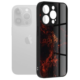 Husa pentru iPhone 15 Pro - Techsuit Glaze Series - Red Nebula