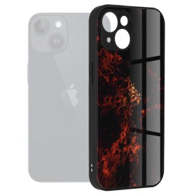 Husa pentru iPhone 15 Plus - Techsuit Glaze Series - Red Nebula