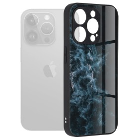 Husa pentru iPhone 15 Pro Max - Techsuit Glaze Series - Blue Nebula