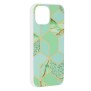 Husa pentru iPhone 15 - Techsuit Marble Series - Green Hex