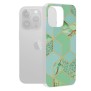 Husa pentru iPhone 15 Pro Max - Techsuit Marble Series - Green Hex