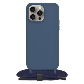 Husa pentru iPhone 15 Pro Max - Techsuit Crossbody Lanyard - Blue