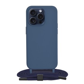 Husa pentru iPhone 15 Pro - Techsuit Crossbody Lanyard - Blue
