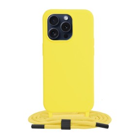 Husa pentru iPhone 15 Pro - Techsuit Crossbody Lanyard - Yellow