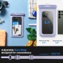 Husa universala pentru telefon - Spigen Waterproof Case A601 - Aqua Blue