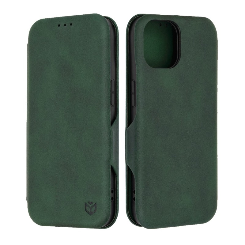 Husa pentru iPhone 15 Techsuit Safe Wallet Plus, Green