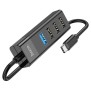 Hub 4 in 1 Type-C la 4 x USB - Hoco (HB25) - Black