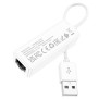 Adaptor USB la RJ45, 100Mbps, 15cm - Hoco Acquire (UA22) - White