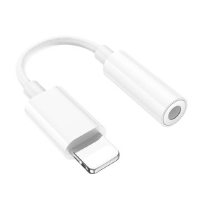 Adaptor Lightning la Jack 3.5mm - Hoco (LS34) - White