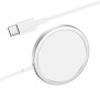 Hoco - Wireless Charger Original Series (CW30 Pro) - Fast Charging, for iPhone and TWS Headsets, 3A, 15W - Silver