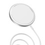 Hoco - Wireless Charger Original Series (CW30 Pro) - Fast Charging, for iPhone and TWS Headsets, 3A, 15W - Silver