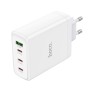 Incarcator pentru Priza USB, 3x Type-C, Fast Charging, 100W - Hoco Leader (N31) - White