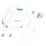 Incarcator Priza USB-A, 18W, 3A + Cablu Micro-USB 1m - Hoco Special (N3) - White