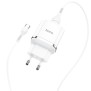 Incarcator priza USB-A, 18W, 3A + Cablu Type-C 1m - Hoco Special (N3) - White