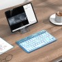 Tastatura Wireless Bluetooth, 500mAh - Hoco Transparent Discovery Edition (S55) - Ice Blue Mist