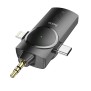 Lavaliera Wireless cu Receiver 3in1 - Hoco (S31) - Black
