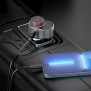 Incarcator Auto cu Modulator FM Fast Charging PD30W - Hoco (E72) - Metal Gray
