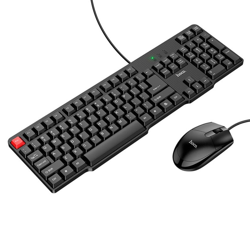 Set Tastatura cu Mouse, 1200 DPI - Hoco (GM16) - Black