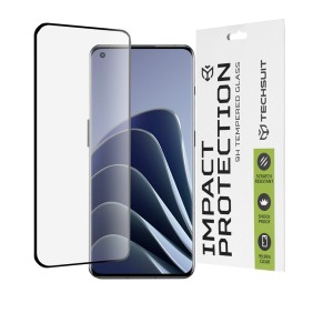 Folie pentru OnePlus 10 Pro/11/11R/Ace 2/Ace 2 Pro/Find X5 Pro - Techsuit 111D Full Cover / Full Glue Glass / 3D Curved Screen - Black