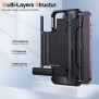 Husa pentru iPhone 15 Pro Max - Techsuit Hybrid Armor Kickstand - Black