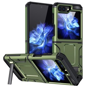 Husa pentru Samsung Galaxy Z Flip5 - Techsuit Hybrid Armor Kickstand - Green