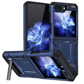 Husa pentru Samsung Galaxy Z Flip5 - Techsuit Hybrid Armor Kickstand - Blue