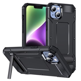 Husa pentru iPhone 13 - Techsuit Hybrid Armor Kickstand - Black