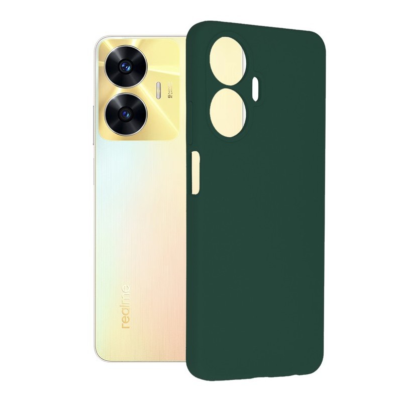 Husa pentru Realme C55 - Techsuit Soft Edge Silicone - Dark Green