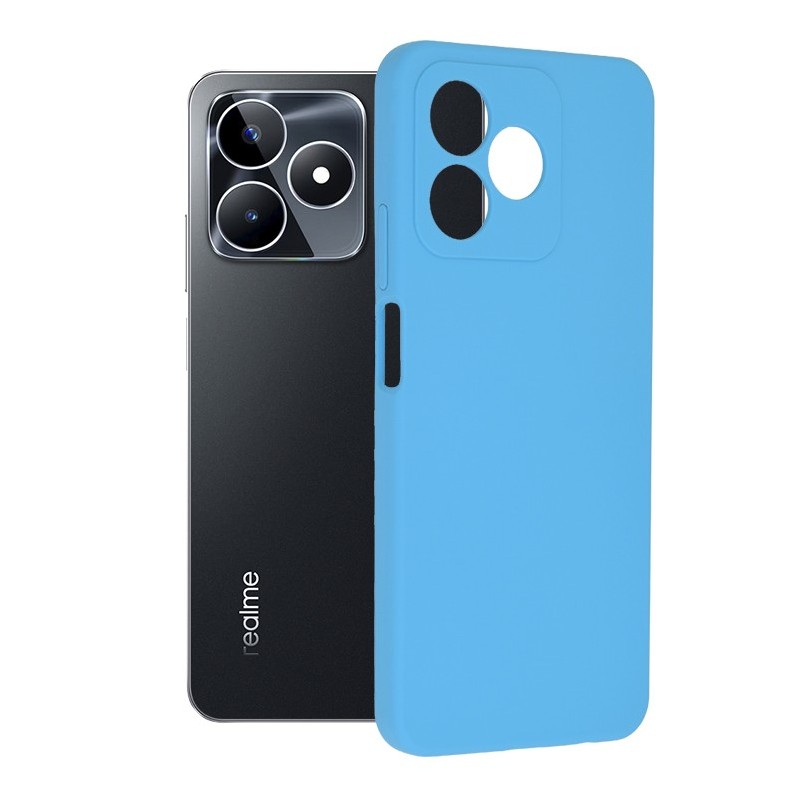 Husa pentru Realme C53 - Techsuit Soft Edge Silicone - Denim Blue