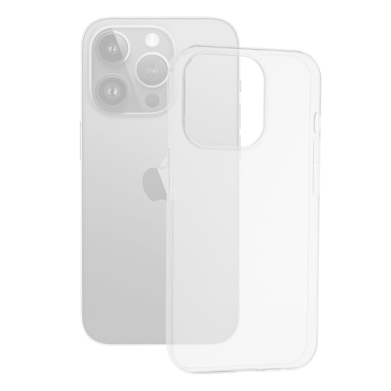 Husa pentru iPhone 15 Pro - Techsuit Clear Silicone - Transparent