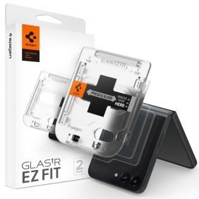 Folie pentru Samsung Galaxy Z Flip5 (set 2) - Spigen Glas.tR EZ FIT - Clear